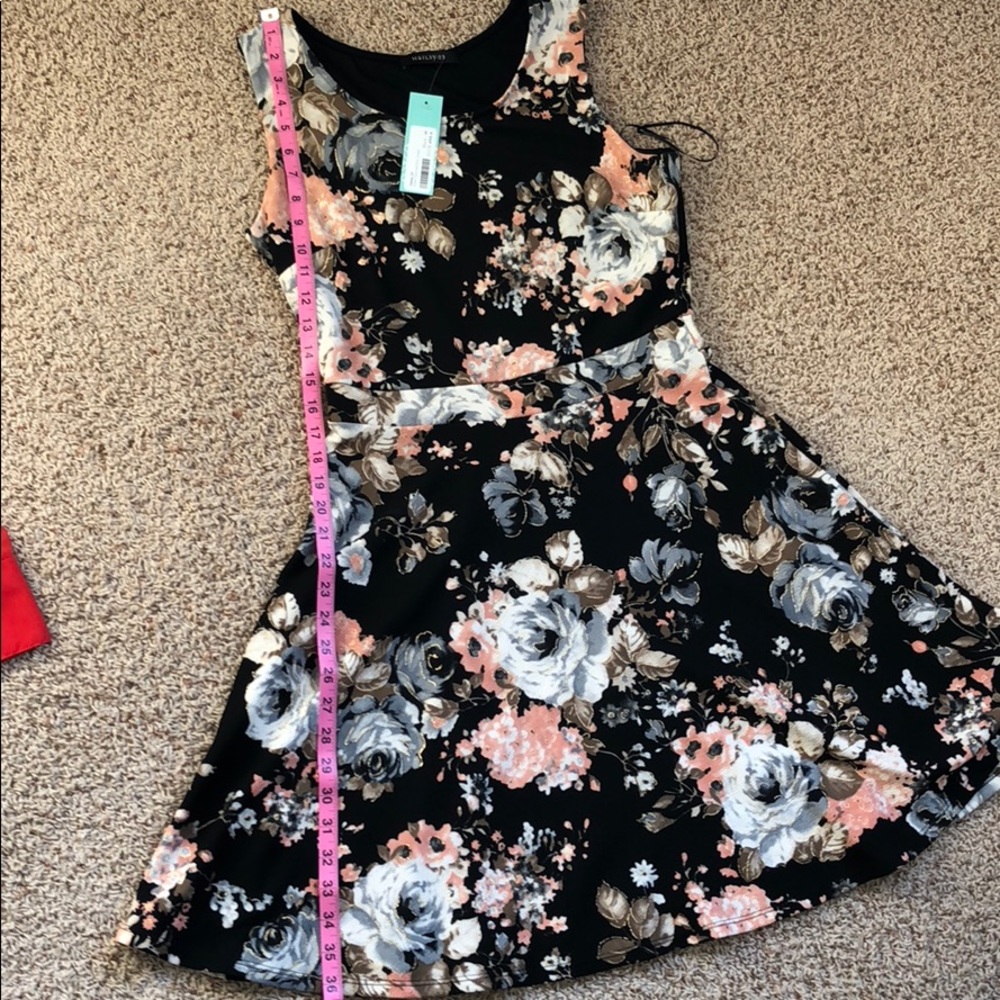 Stitchfix Hailey23 Black Floral dress NWT